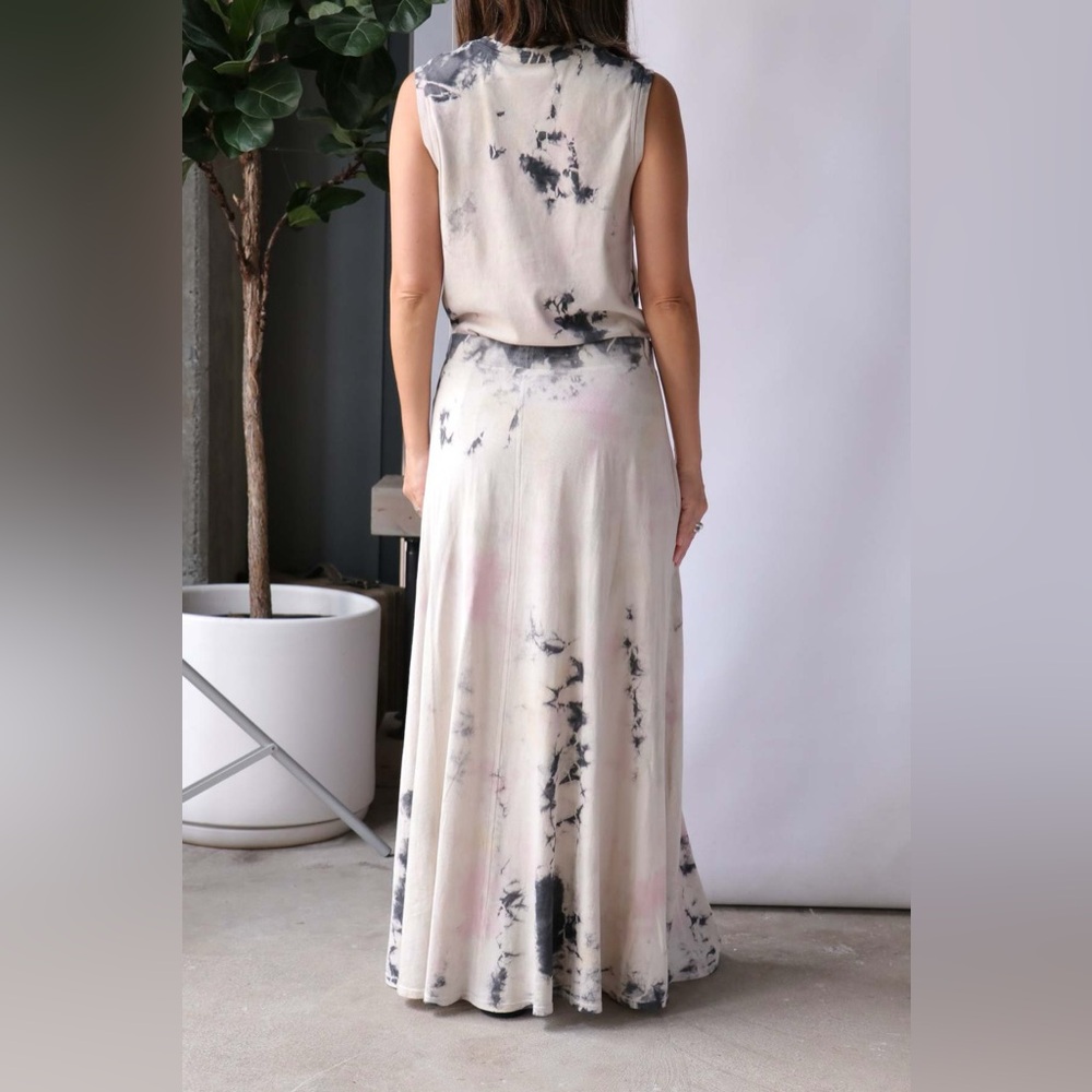 Raquel Allegra Pastel Angie Tie-Dye Maxi Skirt size 0 - Picture 8 of 13